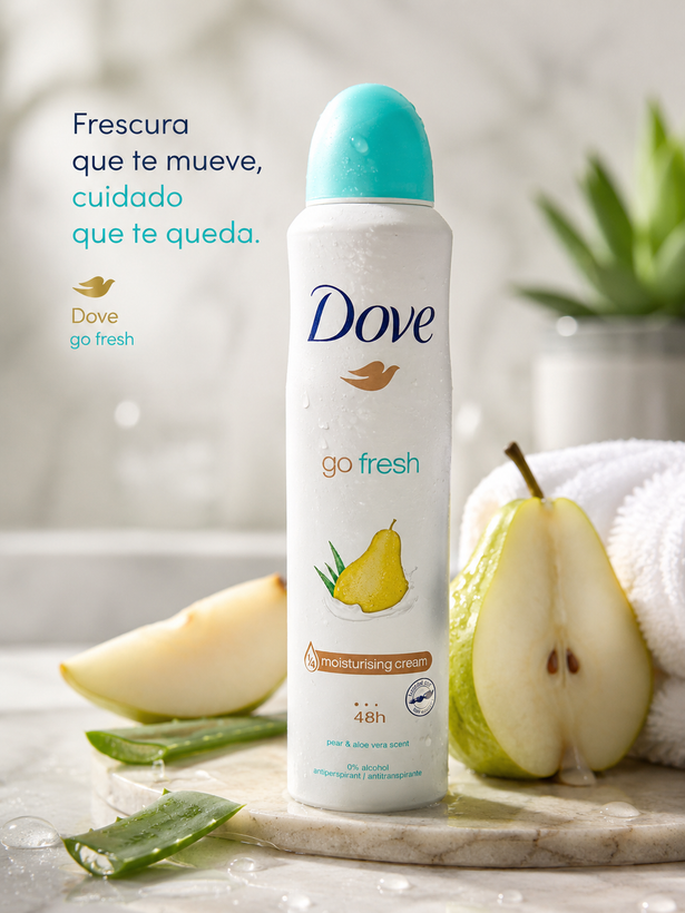 اسپری ضد تعریق داو مدل go fresh رایحه گلابی حجم 250